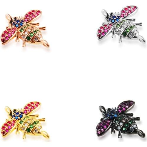 Luxury New Arrivals Jewelry Making Brass Bee-shaped Necklace Earrings Bracelet Jewelry Connection DIY Advanced Custom Jewelry