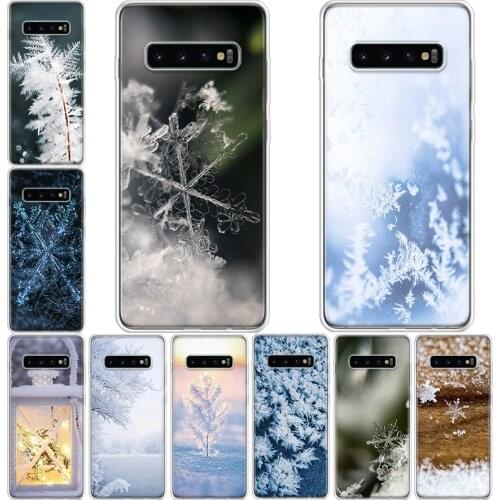 Luxury winter snow landscape Phone Case For Samsung Galaxy A71 A70 A51 A50 A41 A40 A30 A21 A10 A01 A90 A20S A20E A10S M30S A6 A7