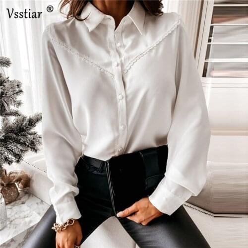 Long Sleeve Lace Blouse Sexy Office Ladies Tops Elegant Patchwork Solid Casual Shirt Plus Size White Black 2021 New Clothing