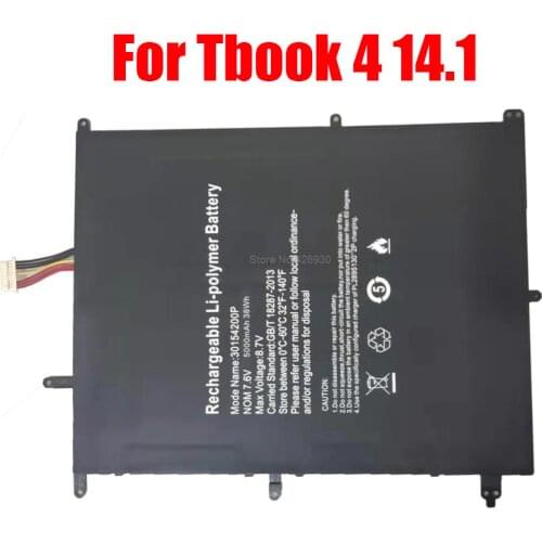 Laptop Battery For T-bao For Tbook 4 14.1 7.6V 5000mAh 38Wh New