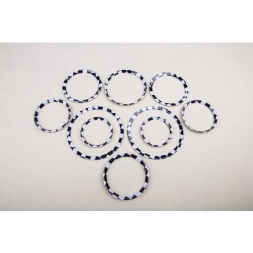 Brand New ABS Plastic UV Protected Interior Rings Mini Checker Style Color For mini cooper R55-R59 Gen2 2 (10 Pcs/Set)