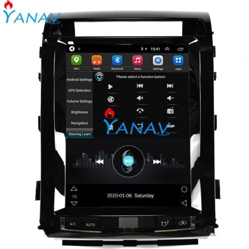 Tesla style Car GPS Navigation DVD Player For-TOYOTA Land Cruiser Prado 08-15 head unit radio multimedia player