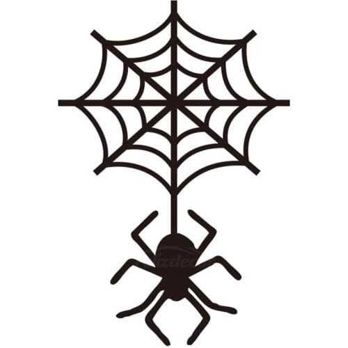 Spider Hanging Vinyl Decals Bumper stickers Waterproof Rear windshield Decor Cartoon Car Window Decoration ZP0659