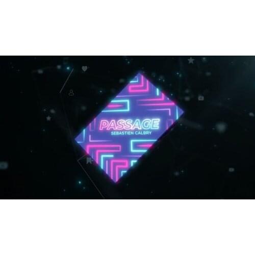 Passage by Sebastian Calbry Pencil Through Card Magic Tricks Close Up Magia Mentalism Illusion Gimmicks Street Prop