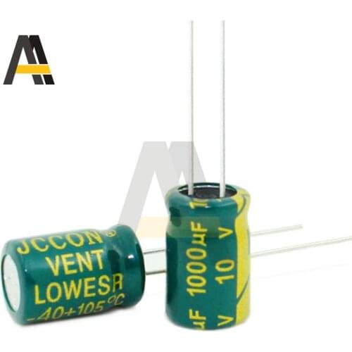 10pcs/lot 6.3V 10V 16V 25V 35V 20% High Frequency Capacitor 220UF 470UF 1000UF 1500UF ESR Aluminum Capacitor