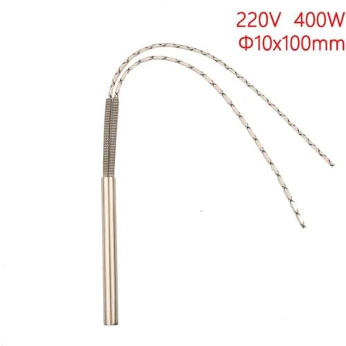 10 pcs of 10X100mm 400W Cartridge Heater tube,Single Head Heating Tube,Mold Machine Part,Sealing accessories