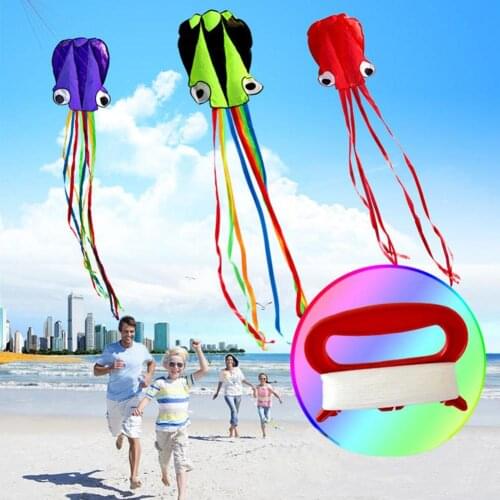3D 4M Single Line Stunt Octopus Power Sport Flying Kite Kids Outdoor Activity