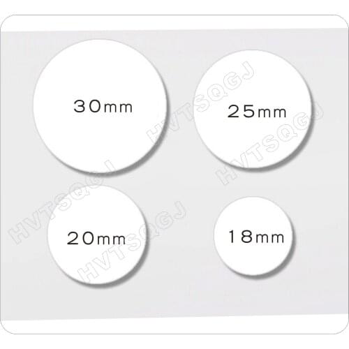 50PCS Round Shape 18mm/20mm/25mm/30mm ID 125KHZ Tag plastic(PVC) Coin Cards