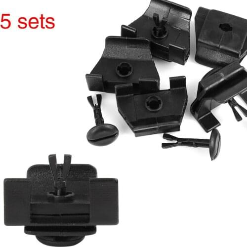 5x Plastics Clips Auto Plastic Fastener Front Fender Bumper Cover Clip 53879-58010 47749-58010 For Toyota Lexus