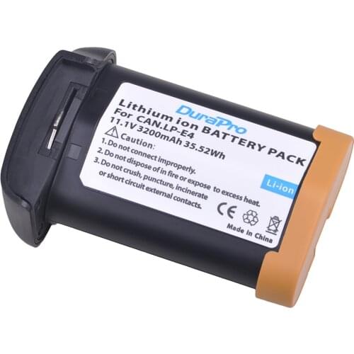 1pc 11.1V 3200mAH LP-E4 LP E4 LP-E4N Camera Battery for Canon EOS 1D Mark III,EOS-1D Mark IV,EOS 1Ds Mark III,EOS 1D C,EOS 1D X