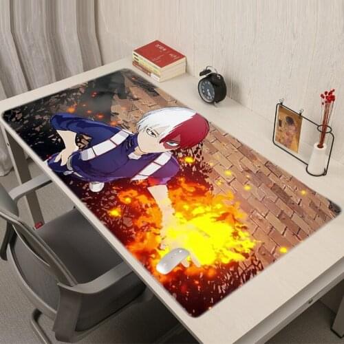 My Hero Academy Mause Pad Large Mouse Pc Gaming Mat Kawaii Mats Keyboard Varmilo Xxl Mausepad Hot Desk Pads Gamer Computer Anime
