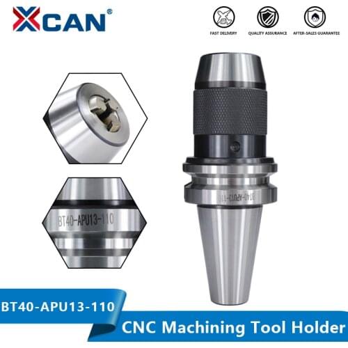 XCAN Precision Tool Holder BT40-APU13-110 Self-Tightening Milling Cutter Collet Chuck Camp CNC Machining Center Tool Holder