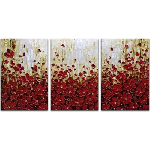 DONGMEI OILPAINTING Hand painted oil painting Home decor High quality knife painting flower art pictures DM1904201
