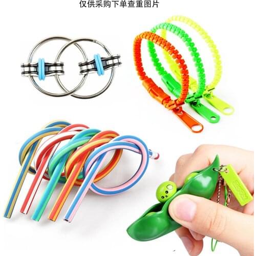 Squeeze Edamame Toys Soft Noodle Elastic Rope Toys For Kids Decompression Artifact Vent Rope Neon Slings Anti-stress Toys