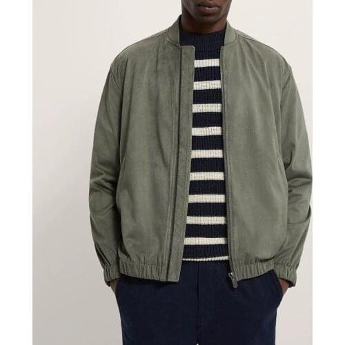 2021 Spring Autumn Mens Vintage Black Faux SuedeJacket Coat Casual Zipper Pockets Bomber Outwear Man