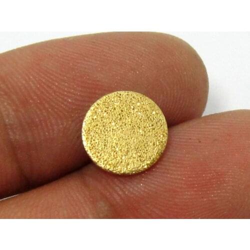 100pcs Brass pendant 10x1mm Brass round disc plate R513