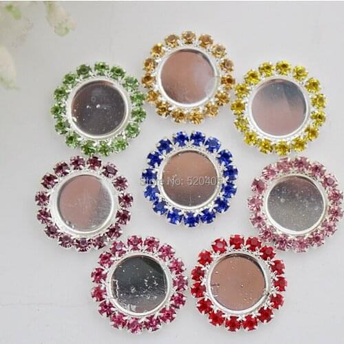 New Arrivel 16mm crystal ivory pearl button Metal rhinestone buttons,diamante button in Sliver DIY jewelry accessories 100PCS