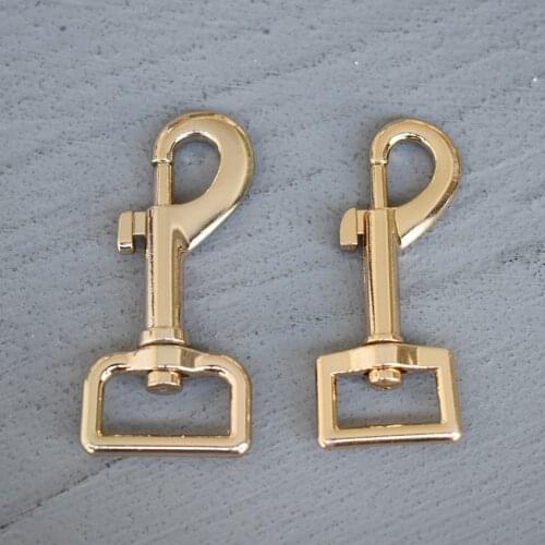 50 Pcs 15/20/25mm Metal Snap Hook Leather Gold Strap Bag Buckles Metal Clasps Lobster Dog Collar Keychain Swivel Trigger Clips