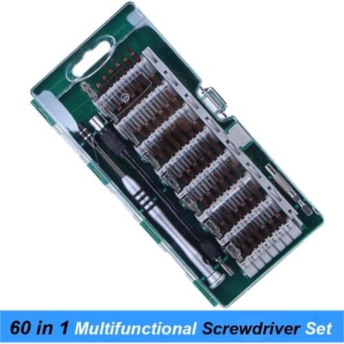 NEW 60 in 1 Precision Screwdriver Tool Kit Magnetic Screwdriver Set for Cell Phone Tablet Compact Repair Maintenance With Case