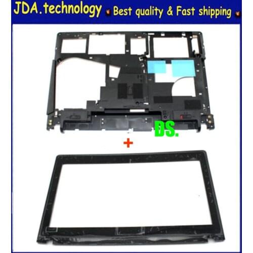 Wellendorff NEW LCD bezel cover & bottom cover For Lenovo Ideapad Y400 Y410P Y410 Bottom Base Cover & LCD Front Bezel