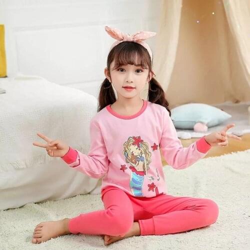 New Cotton Long Sleeve Baby Girls Clothes Boys Pajamas Children Cartoon Pyjamas Sets Kids Sleepwear Pijamas Nightwear