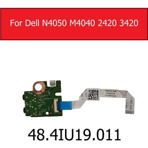Audio Jack Board For Dell Vostro 1440 Inspiron N4050 M4040 2420 3420 OVWTVT 48.4IU19.011 Repair Parts