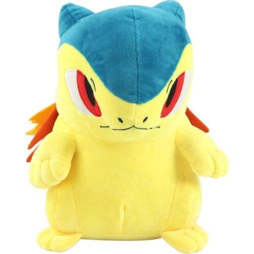 25cm Typhlosion Plush Toys Dolls Soft Stuffed Cartoon Animal Toys for Children Kids Birthday Christmas Gift