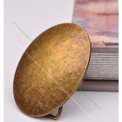 Strong Antique Brass Metal Oval Western Leathercraft Jeans Belt Buckle Replacement Fit 39m
