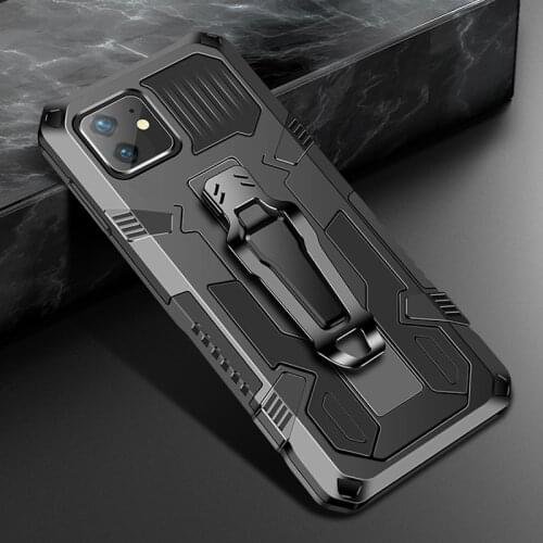 Shockproof Case For iPhone 12 11 Pro Max Mini XR XS X R 7 8 6 6S Plus SE 2020 iPhone11 Belt Clip Rugged Hybrid Armor Stand Cover