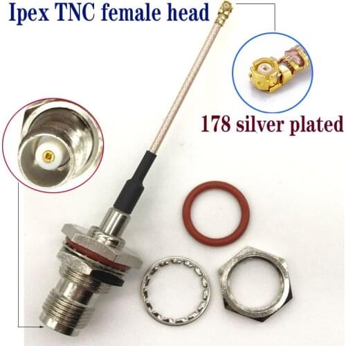 RF radio frequency transfer feeder IPEX1 generation to turn the TNC female head RG178 plating line TNC extension cord