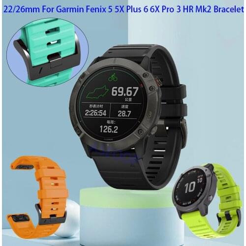 Smart watchband 26 22mm bracelets for garmin fenix 5x 6 pro Quick release mens sports watch for Fenix 6X 5 Plus Forerunner 945