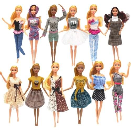1/6 BJD Clothes For Barbie Doll Clothes Outfits Set Fashion Shirt Top Skirt Dress Pants 11.5" Dolls Accessories Casual Wear Toys