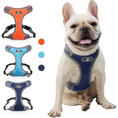 Dog Harness Adjustable Pets Vest Harnesses for Small Medium Large Dogs Easy Control for Outdoor Walking Training Dog Supplies