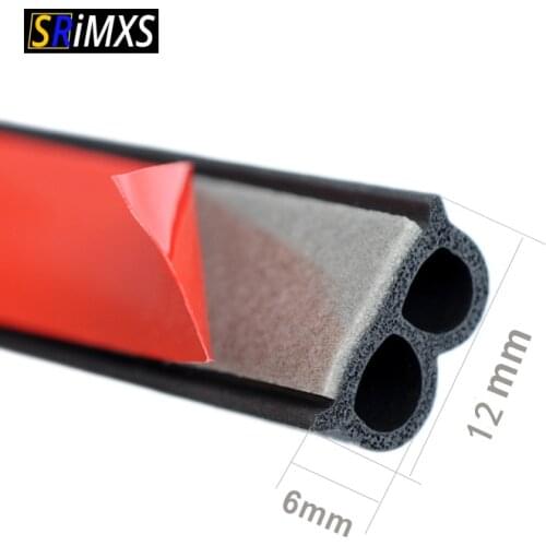 Rubber Car Door Seal B-Shaped Car Door Weatherstrip Rubber Door Seals Sound Insulation Sealing Strip Universal Auto Accessories