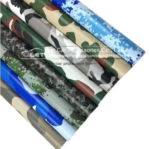 Top quality Digital Woodland Green Camo Camouflage Desert Vinyl Film Sticker DIY Motorcycle Automobiles Car Styling Accessories