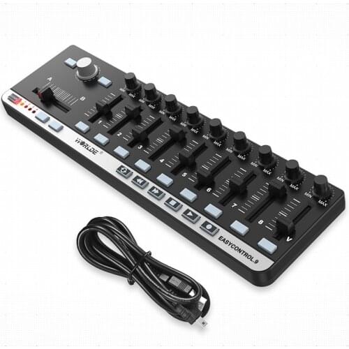 Worlde EasyControl.9 Portable Mini USB 9 Slim-Line Control midi controller midi keyboard piano keyboard синтезатор