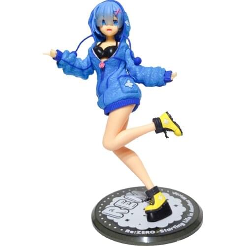 Janpanese Anime Life In A Different World From Zero Hoodie Rem Pvc Figure Model Desk Cake Car Decoration Collection Kid Gift Toy