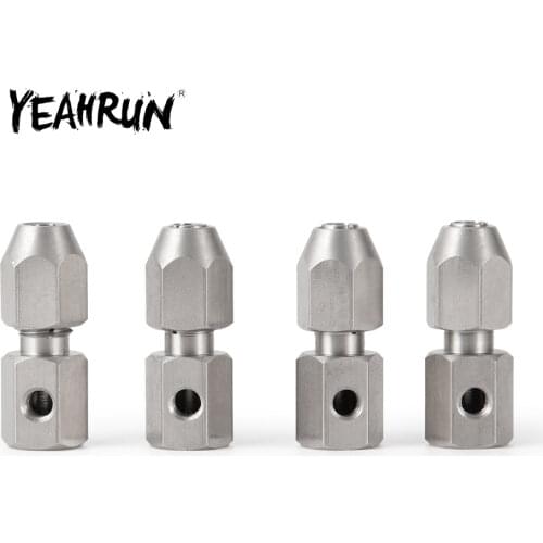 YEAHRUN 1/2/5pcs RC Electric Boat Ship Motor Shaft Flexible Coupling Stainless Steel 3.17/4/5/6mm * 4mm Flex Collet Coupler