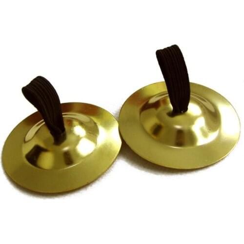 Professional Women Bellydance Accessories 1 Pair Copper Finger Cymbals Zills for Belly Dance