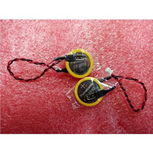 10pcs/lot New For Panasonic CR2032 CR 2032 3V Button Cell Battery Batteries With Plug For Lenovo IBM Computer Motherboard