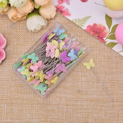 100Pcs/Box Sewing Accessories Patchwork Pin With Box DIY Button Head Pins DIY