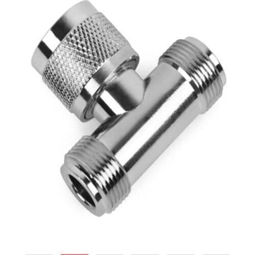 10pcs3 Way Connector N Male Jack to 2 N Female Triple T in RF Adapter for Antenna Mobile Repeater Booster Amplifier RF Connector