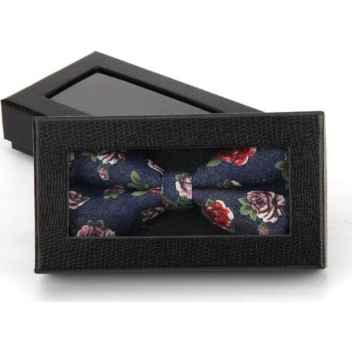 200pcs Classic Black Crocodile Design Tie Box Bow Tie Necktie Tie Gift Boxes Mens Tie Packaging Dispaly Storage Cases SN416