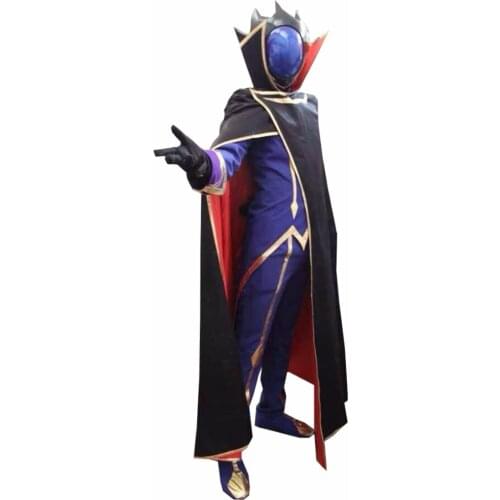 2020 Cheap Price Lelouch Cosplay Costume (With Cloak) from Code Geass Anime Clothing Christmas