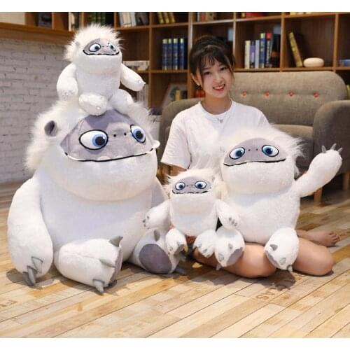 23-90cm Yeti Abominable Snowman Mascot Child Pillow Cushion Doll Soft Stuffed Plush Toys Gift Christmas Present Creative Gift