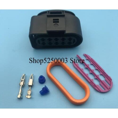 4pcs 10 Pin/Way Polig Headlight/Headlamp Connector Plug Automotive Electrical STECKER 1J0973735