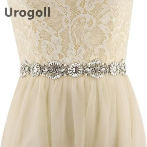 Noble Crystal Rhinestones Evening Party Gown Dresses Accessories Wedding Sashes Belt Bride Waistband Belts Sashes For Women Girl