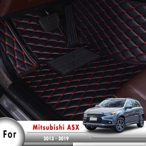 For Mitsubishi ASX 2013 2014 2015 2016 2017 2018 2019 Car Floor Mat Foot Pads Carpets Custom Auto Interior Accessories