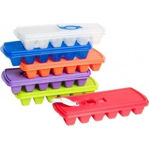 EminHome With Plastic Lid Ice Cube Tray Ice Container