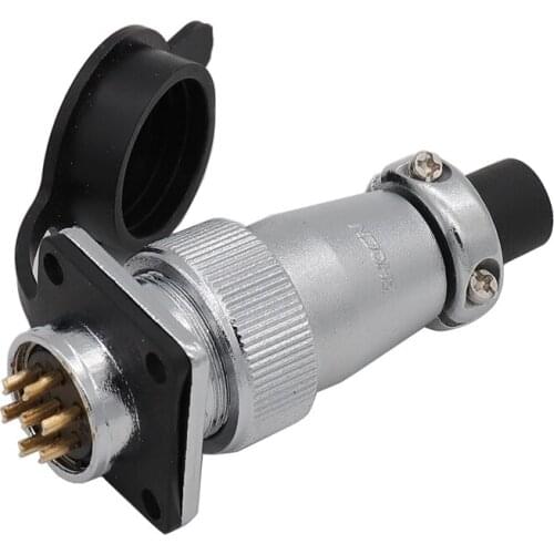 Aviation Air Plug Socket WS20 Reverse TQ/KZ Electrical Power Cable Connector Square Seat WS20-2/3/4/5/6/7/912 Pins